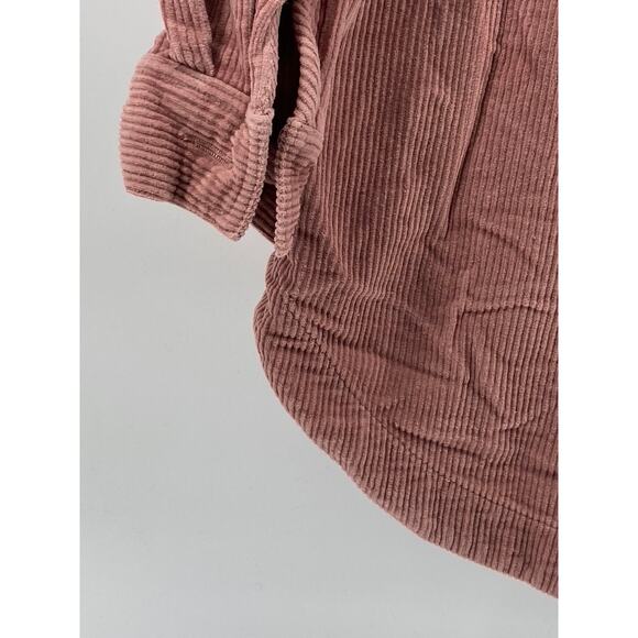 MAGALI PASCAL Women's Salmon Pink Corduroy Button-Up Long Sleeve Top SZ XS(4) - Picture 6 of 10
